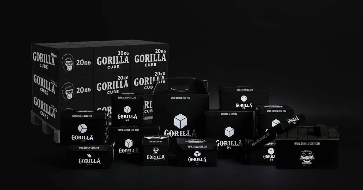 Comparație cărbuni Gorilla Cube
