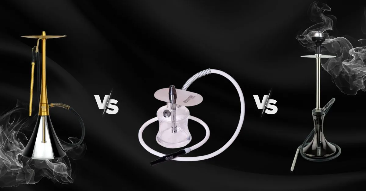 Comparație Narghilele Oduman Travel vs Orion vs RS