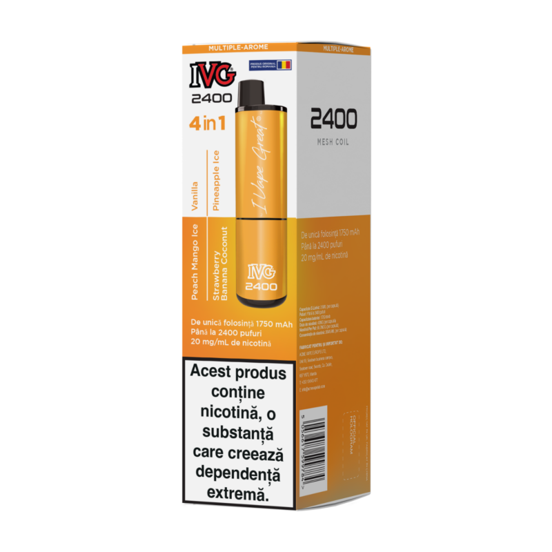 IVG 2400 Exotic Edition – Vape 4-în-1 Arome Tropicale & Crema de Vară | 2400 Pufuri - imagine 2