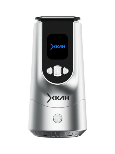 Creuzet Electric Narghilea XKAH Pro Silver – Fără Cărbuni, Control Digital Temperatură & Aromă Pură