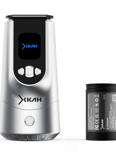 Creuzet Electric Narghilea XKAH Pro Silver – Fără Cărbuni, Control Digital Temperatură & Aromă Pură