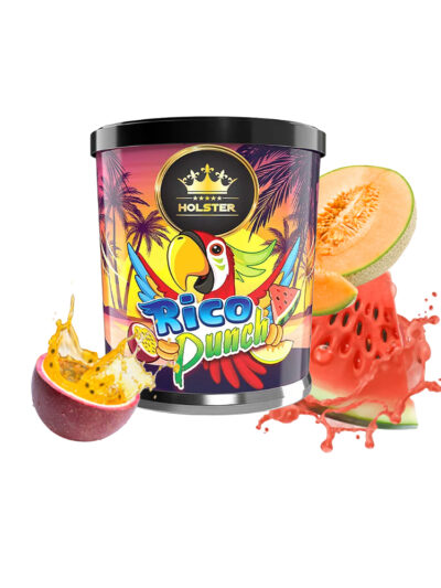 Tutun Narghilea Holster Rico Punch 200g - Pepene Galben,Pepene Rosu,Fructul Pasiunii