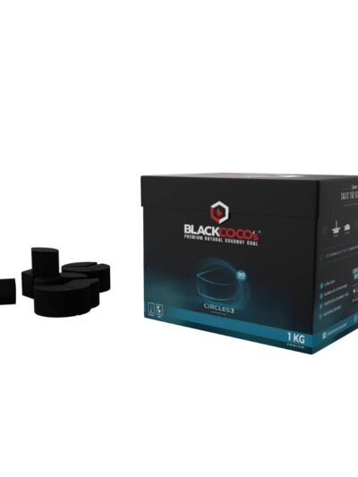CARBUNI NARGHILEA BLACK COCOS 1KG Circles