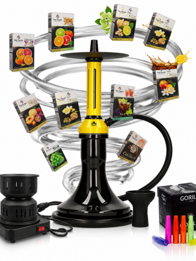 Kit complet Narghilea El Badia Fusion Yellow