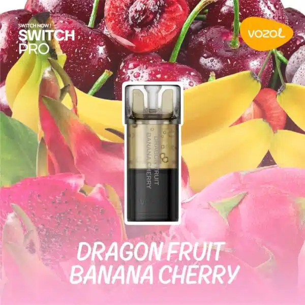 Cartus Vozol SWITCH PRO Dragon Fruit Banana Cherry - imagine 2