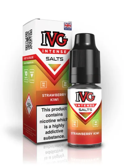 Lichid pentru țigară electronică IVG Intense Salts cu căpșuni și kiwi