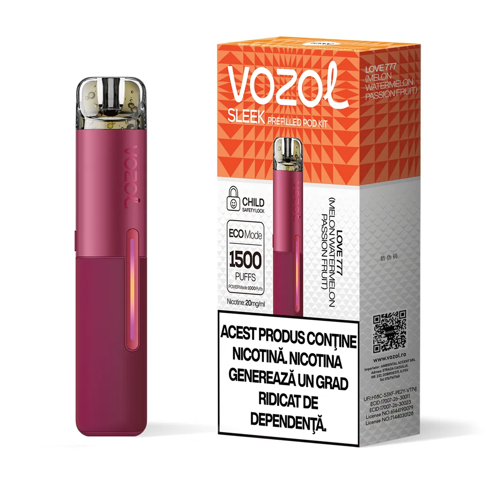 Kit Vozol SLEEK Love 777 (Melon Watermelon Passion Fruit)