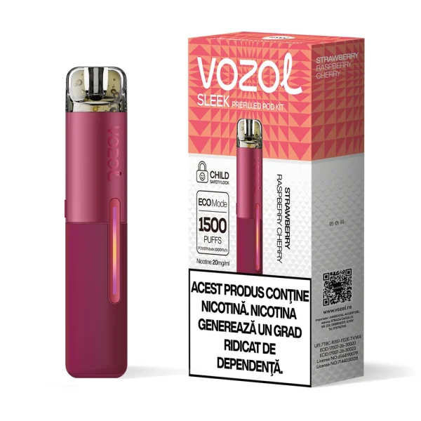 Kit Vozol SLEEK Strawberry Raspberry Cherry